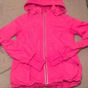 Lululemon Rain Jacket Size 6 bright pink